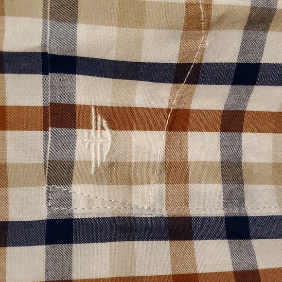 Dockers Plaid Off-White Button Down Men's Long Sleeve - Size Medium - Picture 6 of 8